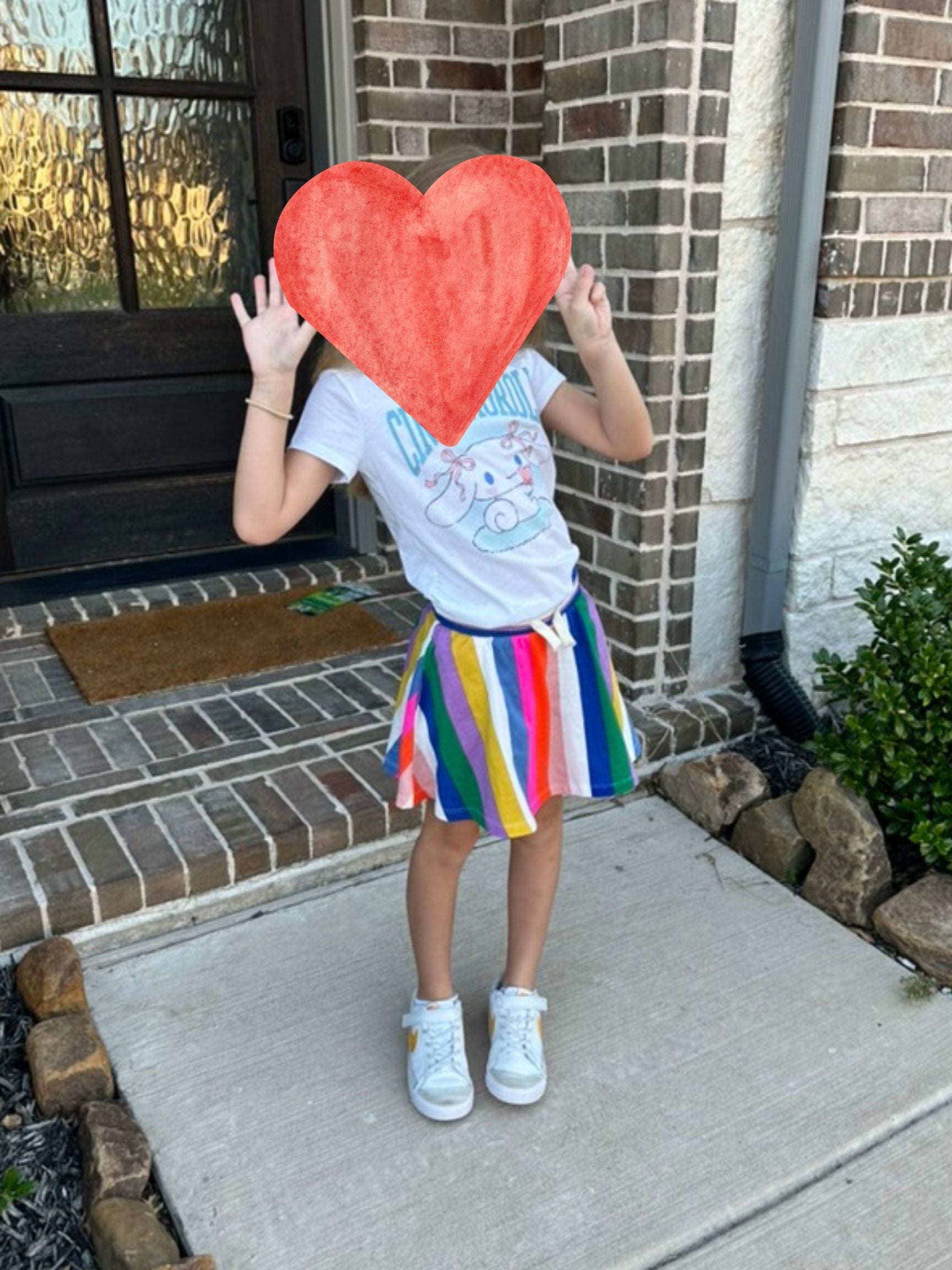 Rainbow Jersey Twirl Skirt