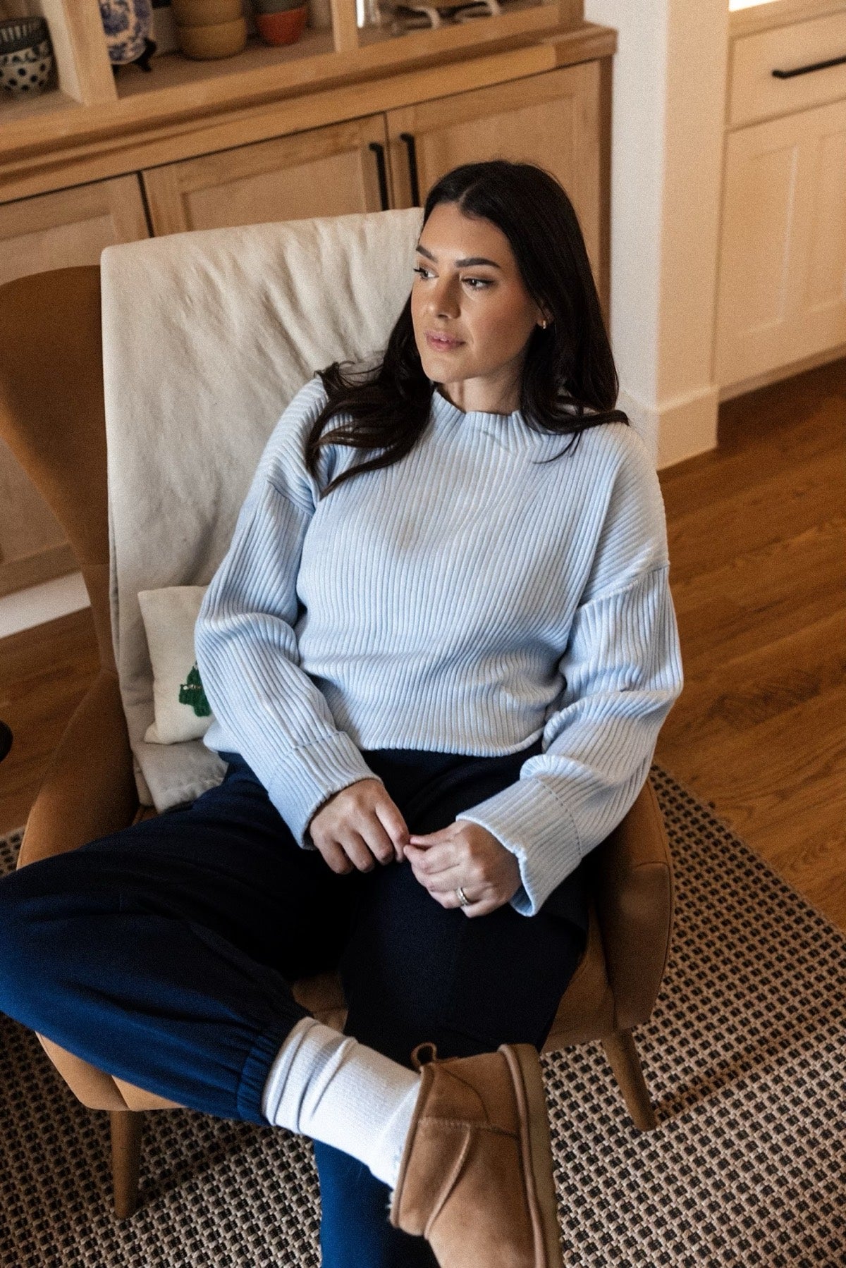 Kingsley Mock Neck Knit Sweater