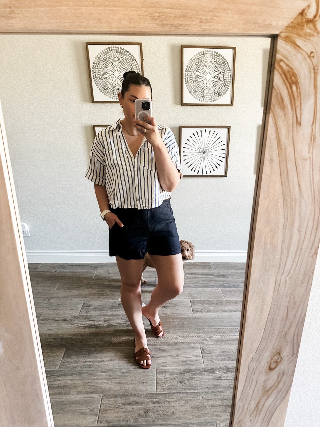 Tropez Linen Short in black