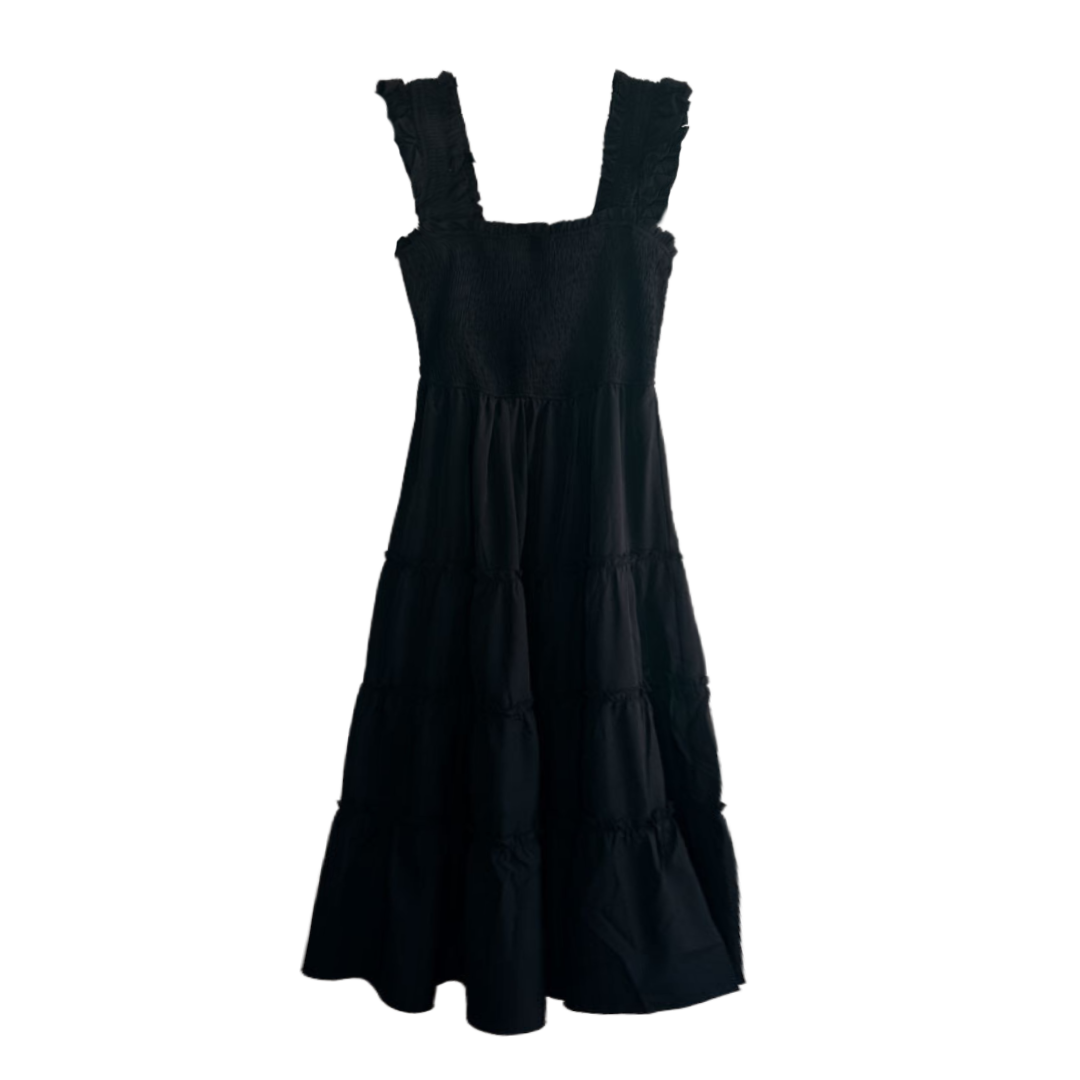 Smocked Tiered Midi Dress