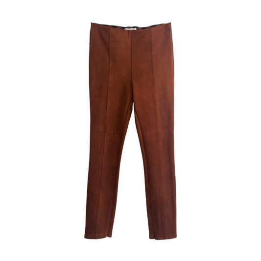 High Rise Faux Suede Leggings