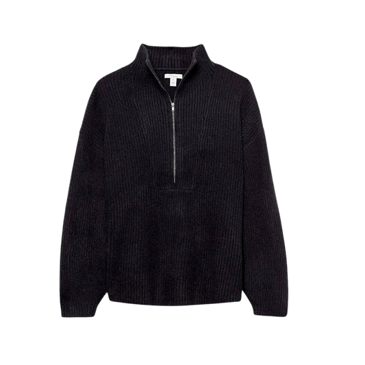 Half Zip Polo Collar Sweater