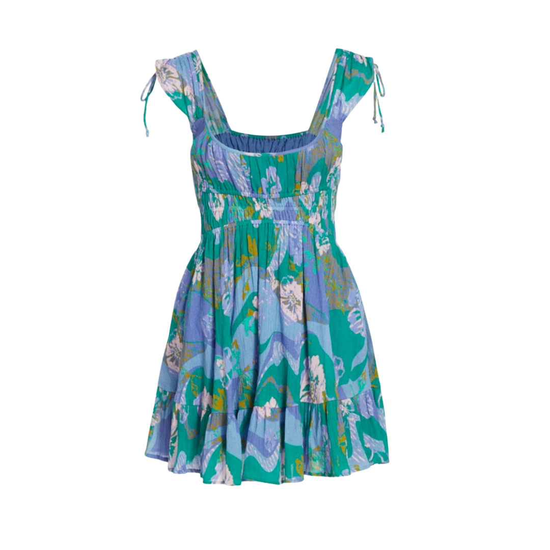 Vernon Floral Print Crinkle Cotton Sundress