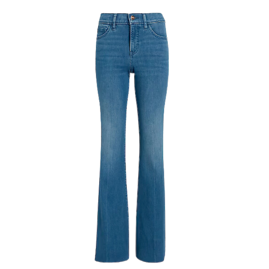 Mid Rise Medium Wash '70s Flare Jeans
