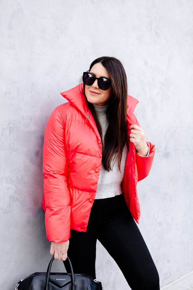 Stand Up Collar Puffer Jacket