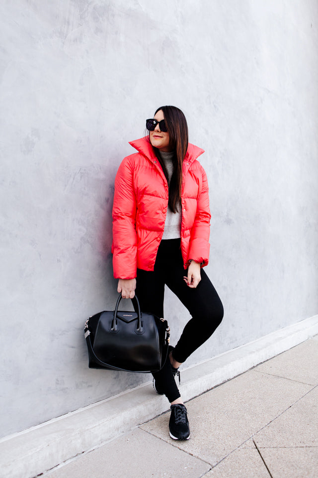 Stand Up Collar Puffer Jacket