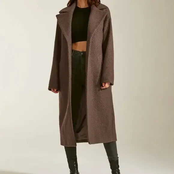 Oversized Boucle Coat