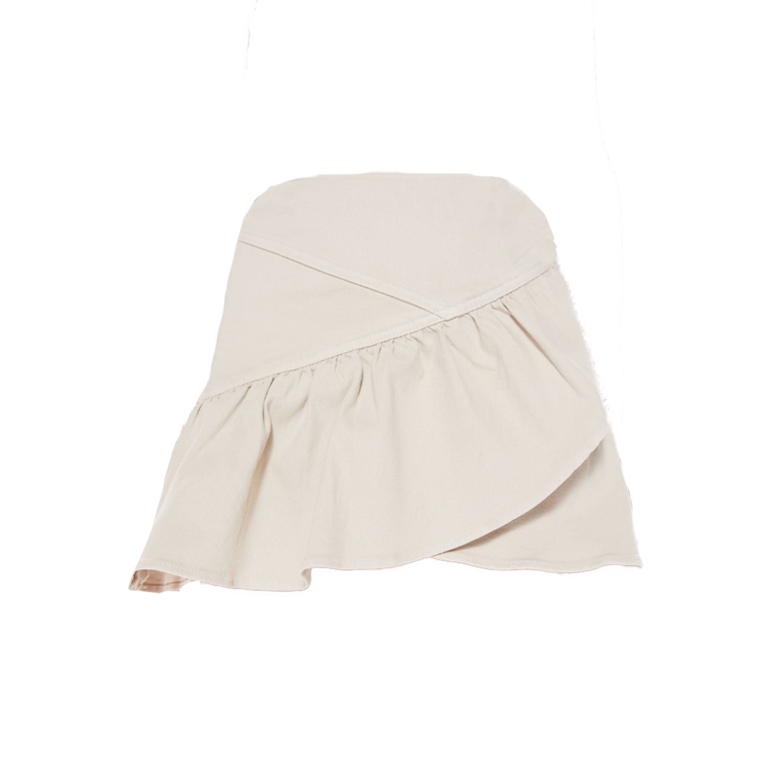 Mother Mini Minx Skirt in Fog