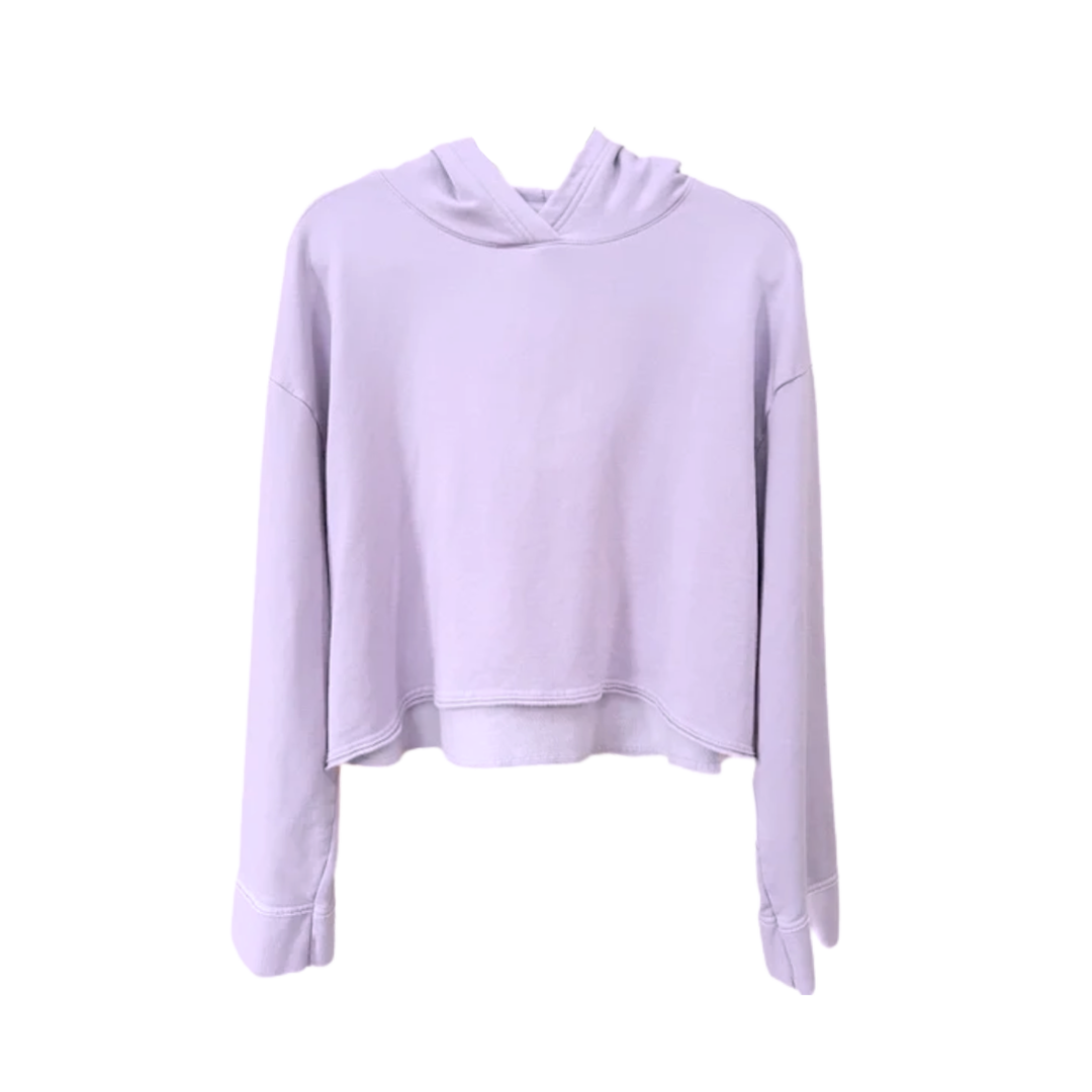 Yoga Luxe Fleece Cropped Hoodie