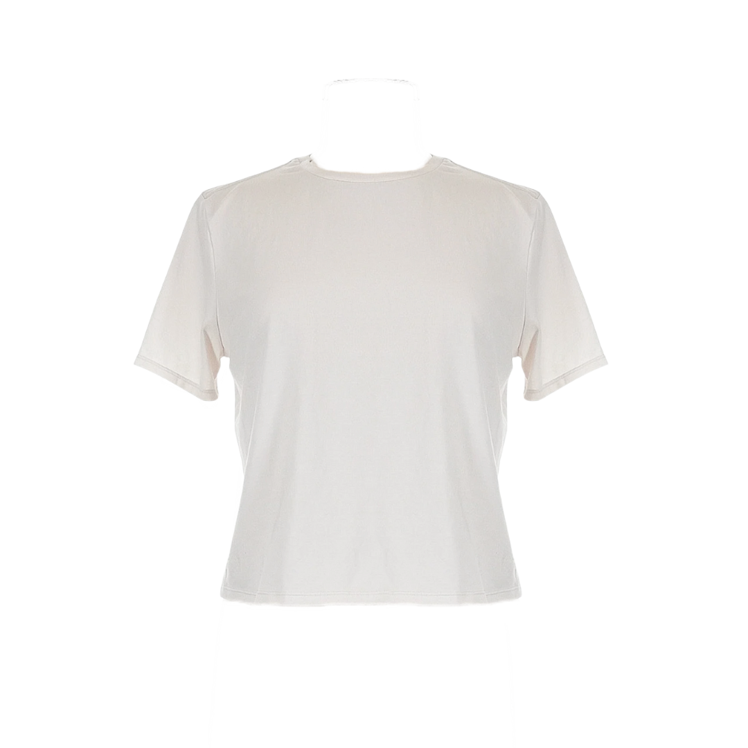 Ready Set Short Sleeve Top in white