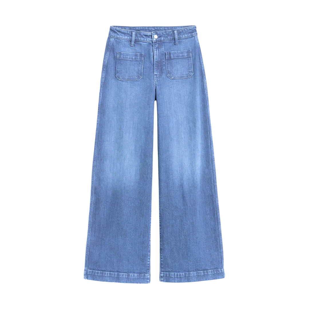 Extra High-Waisted Trouser Wide-Leg Jeans