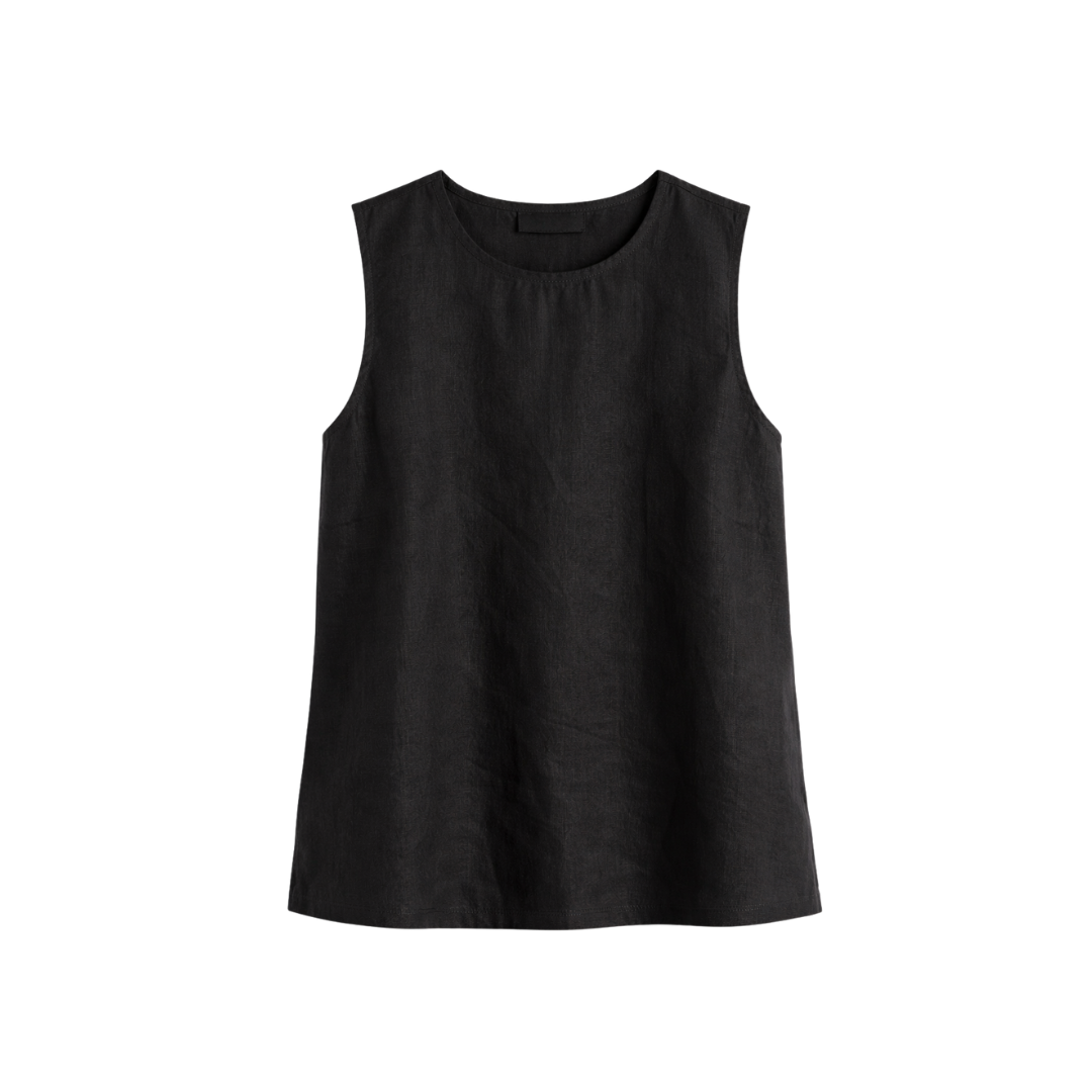 100% European Linen Tank