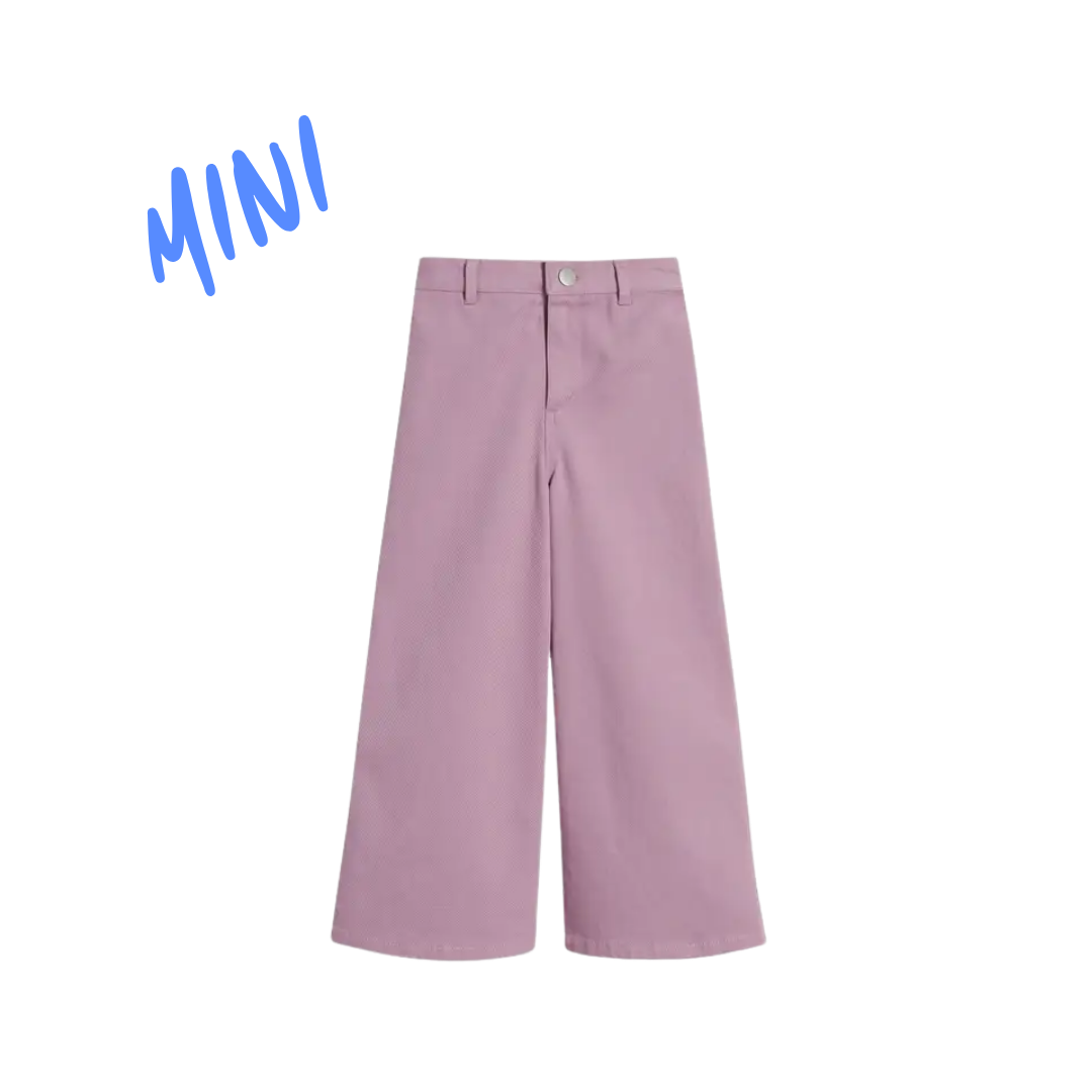 Kids' Easy Wide Leg Pants in Purple