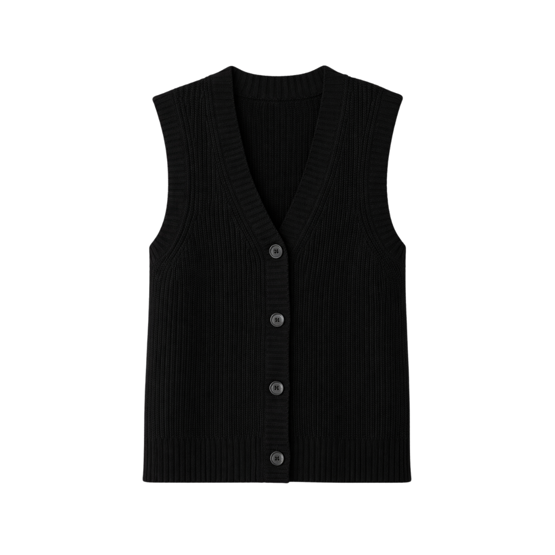 Mongolian Cashmere Fisherman Sweater Vest