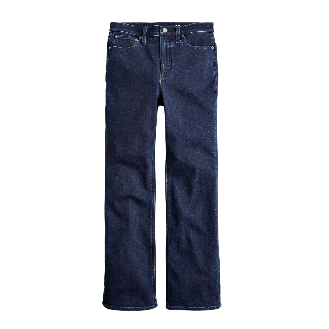 Slim demi-boot brushed-back jean in Rinse wash