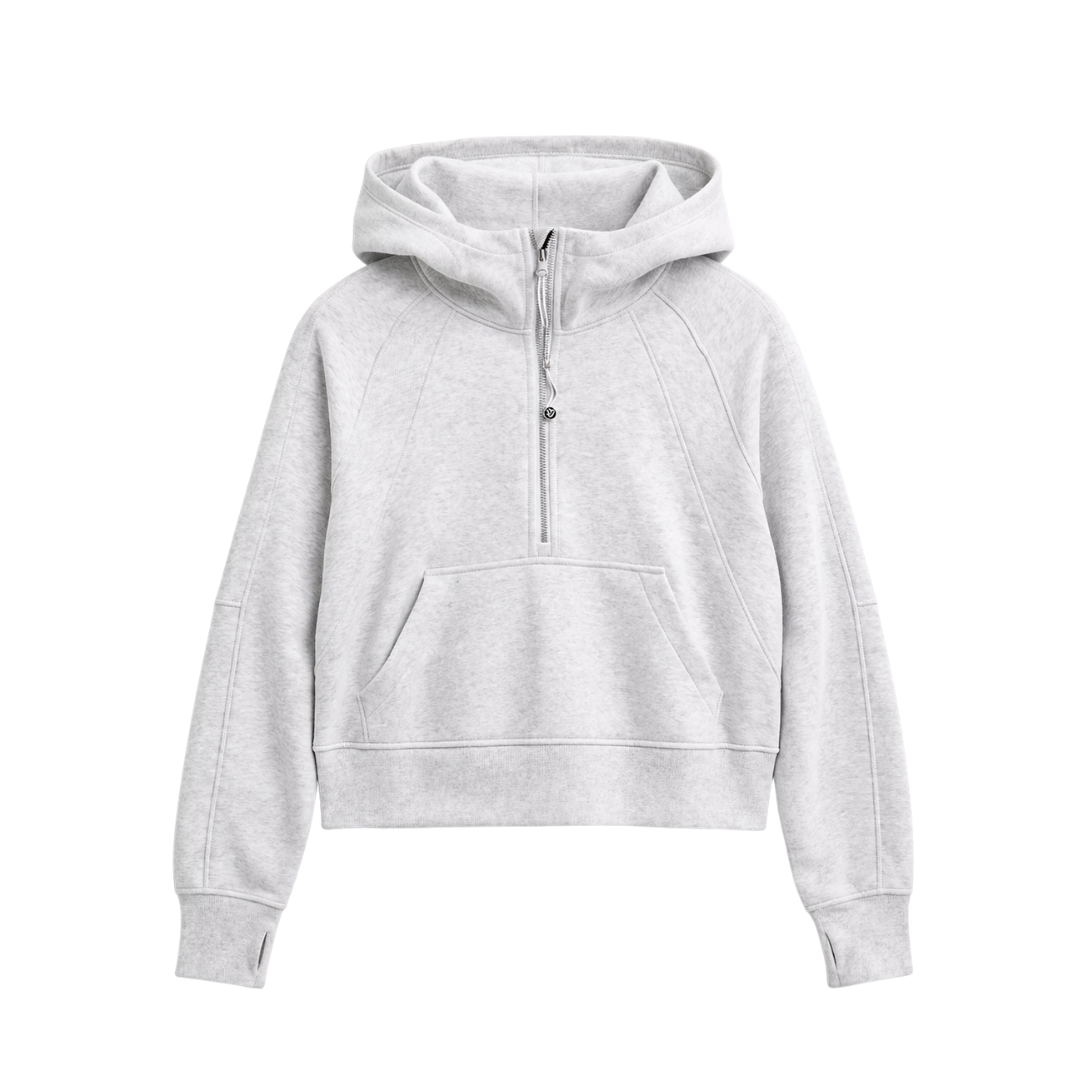 Scuba Oversized Half-Zip Hoodie