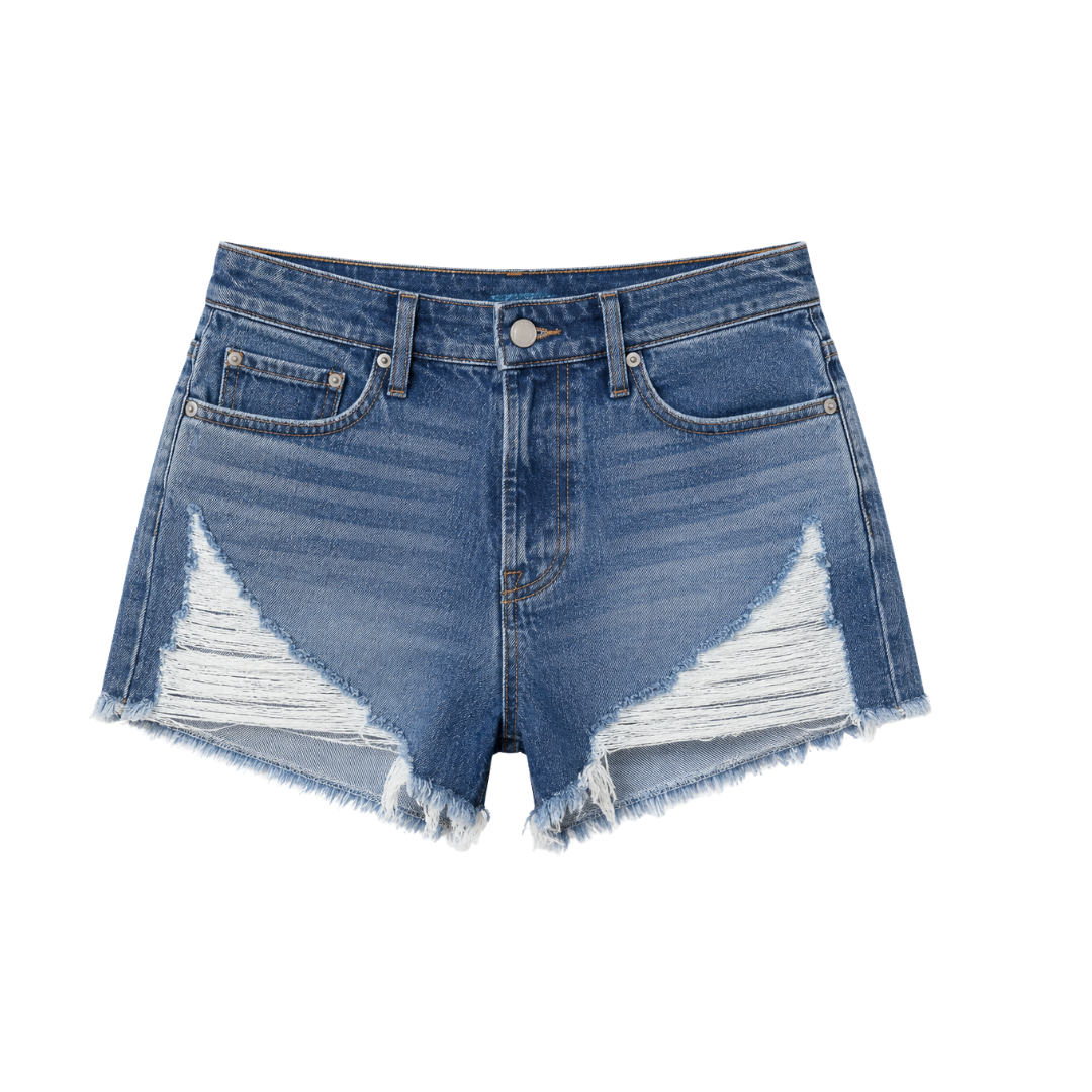 The Bombshell High Rise Denim Shorts