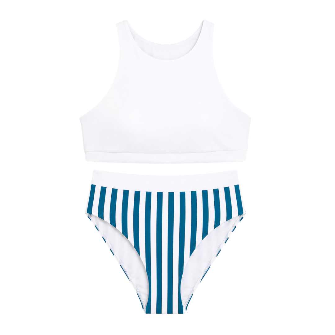Reversible High Neck Two Piece
