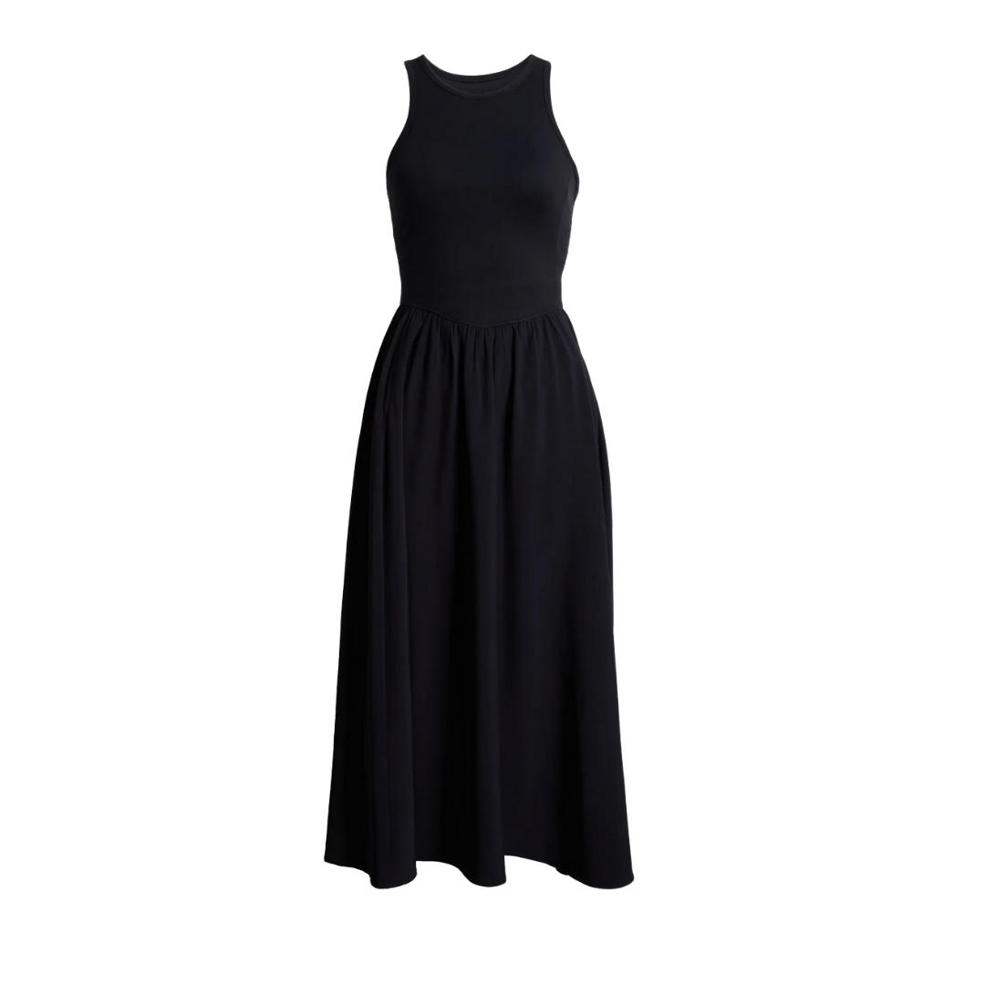 Effortless Cutout Back Hybrid Dress