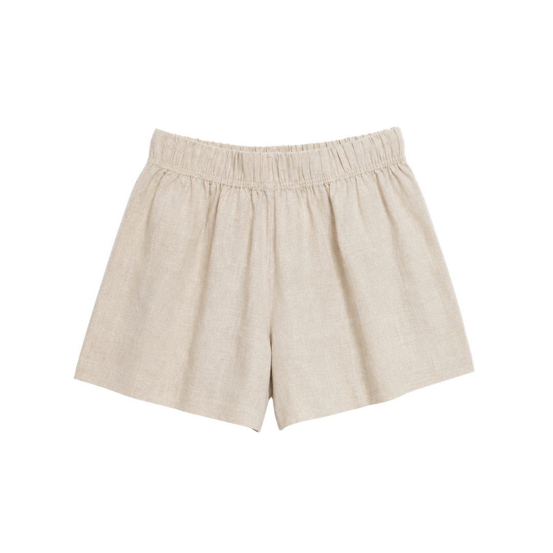 100% European Linen High Waisted Shorts