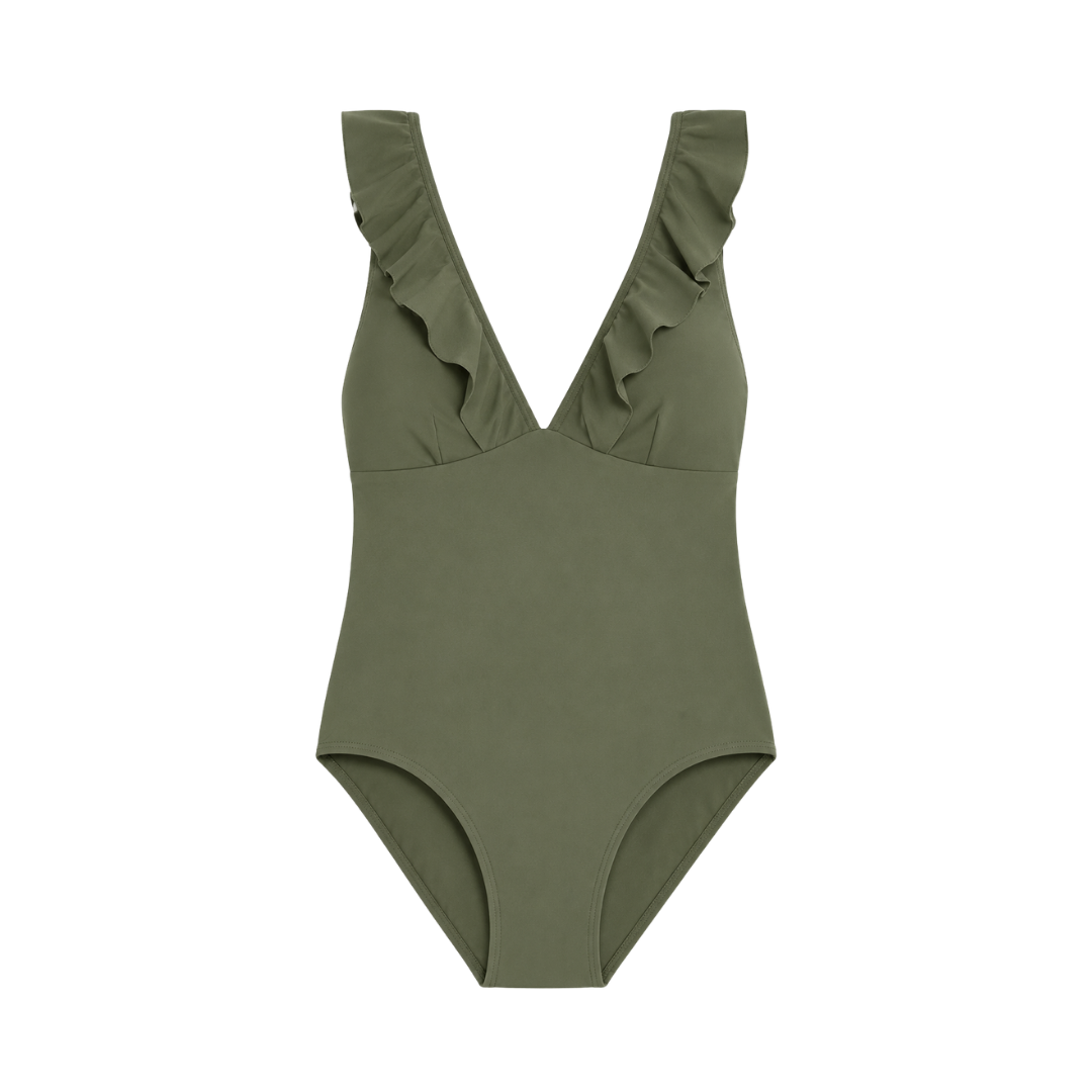 Frill One-Piece Swimsuit