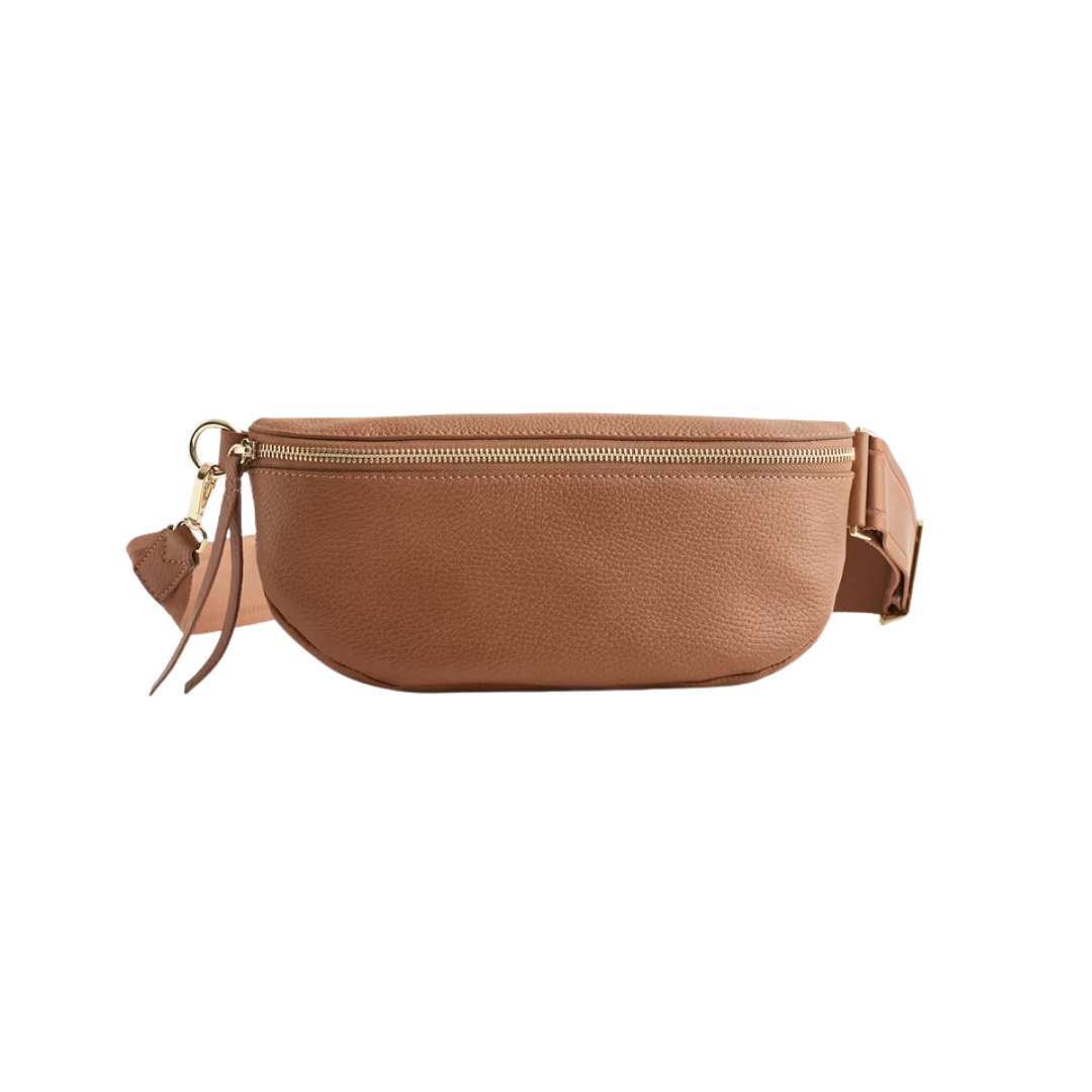 Italian Pebbled Leather Sling Bag