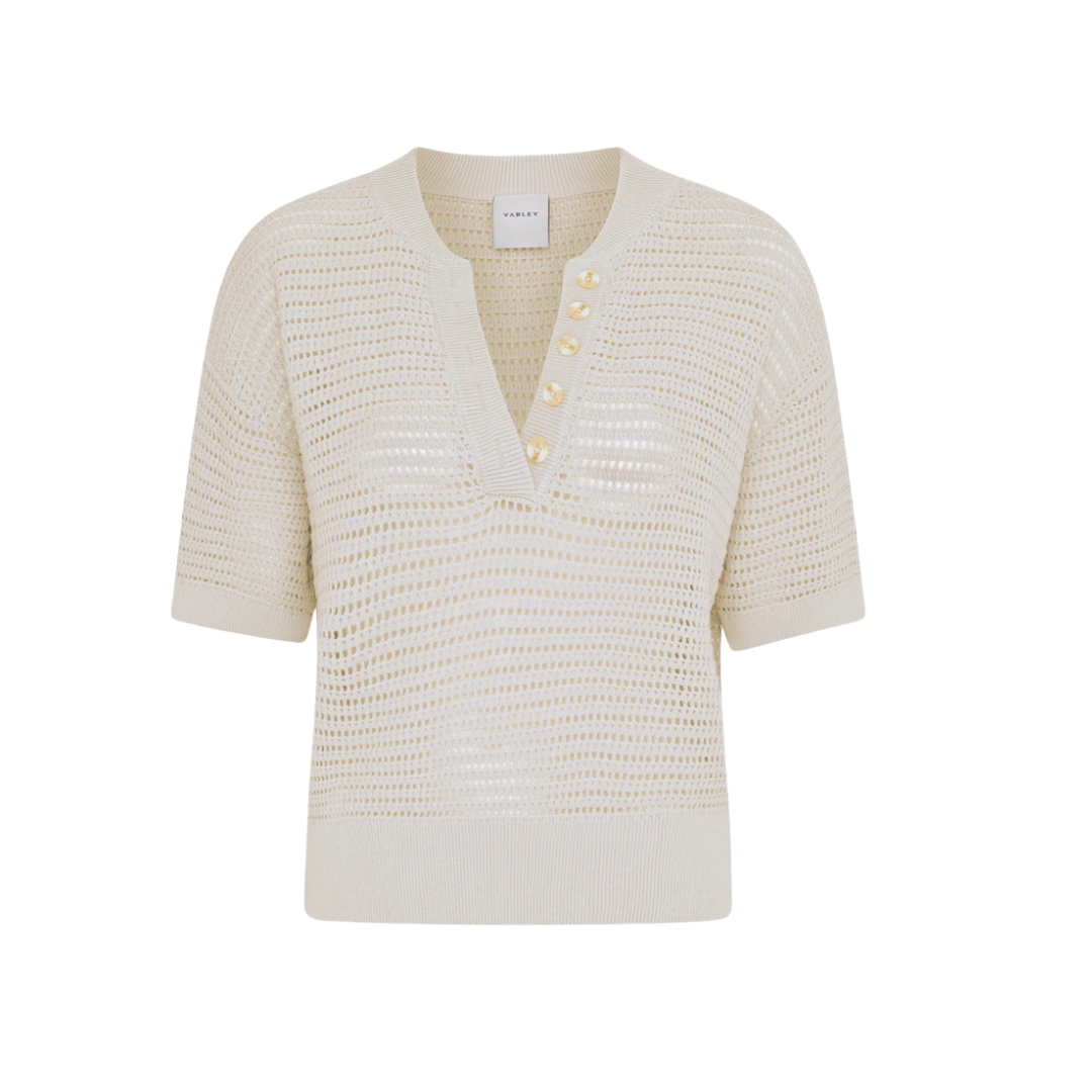 Callie Sheer Knit Cotton Top
