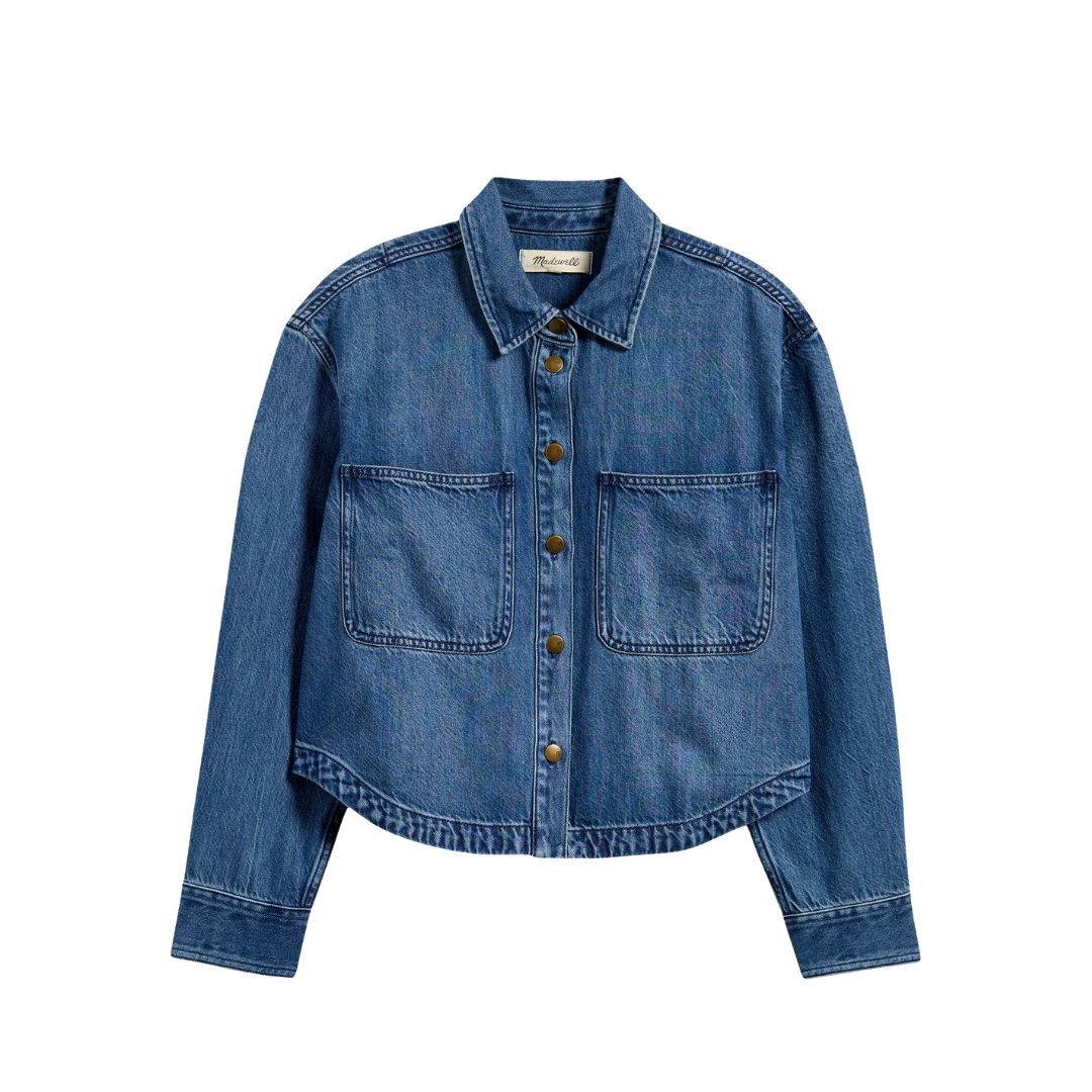 Denim Crop Shirt
