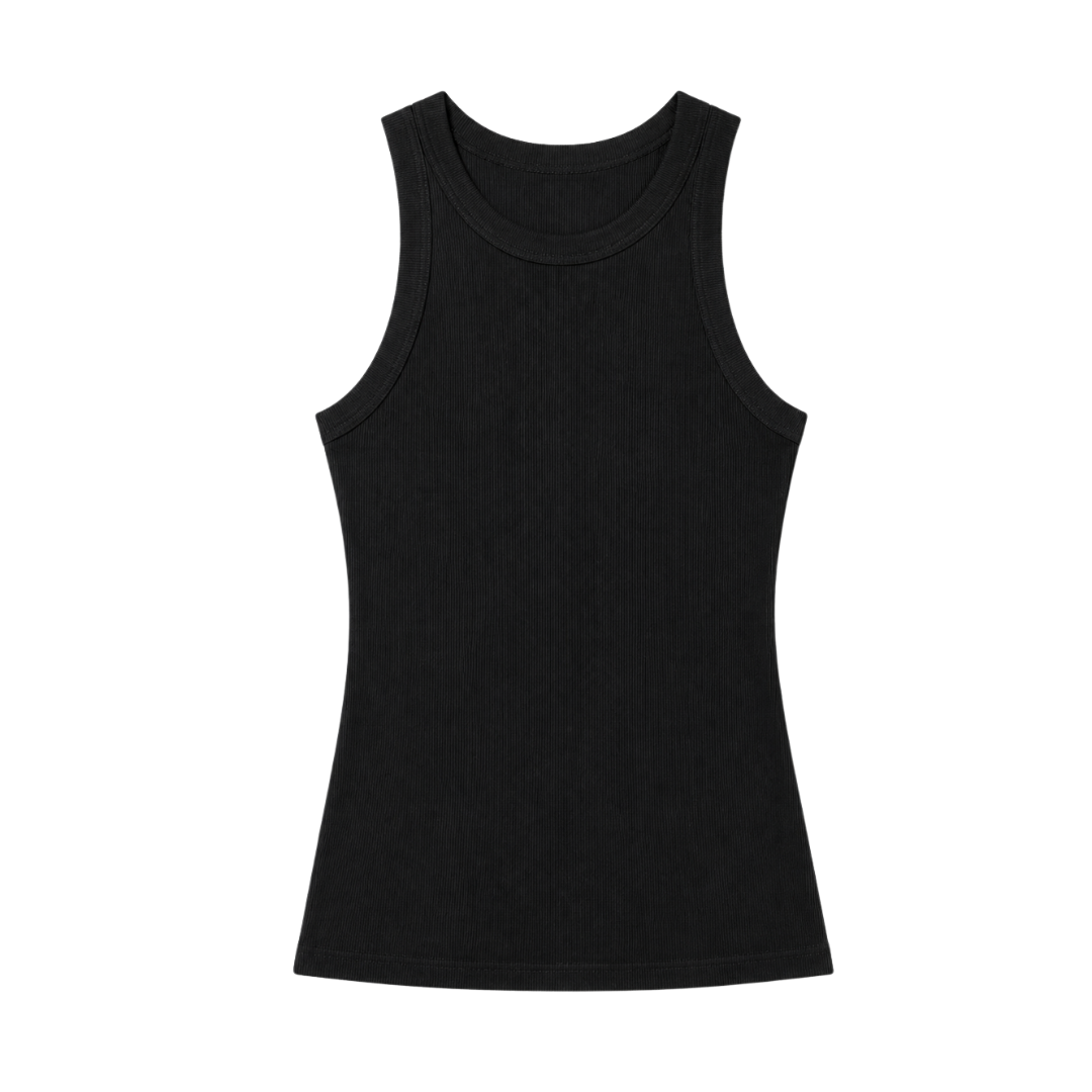 Soft Knit Ribbed Racerback Tank Top