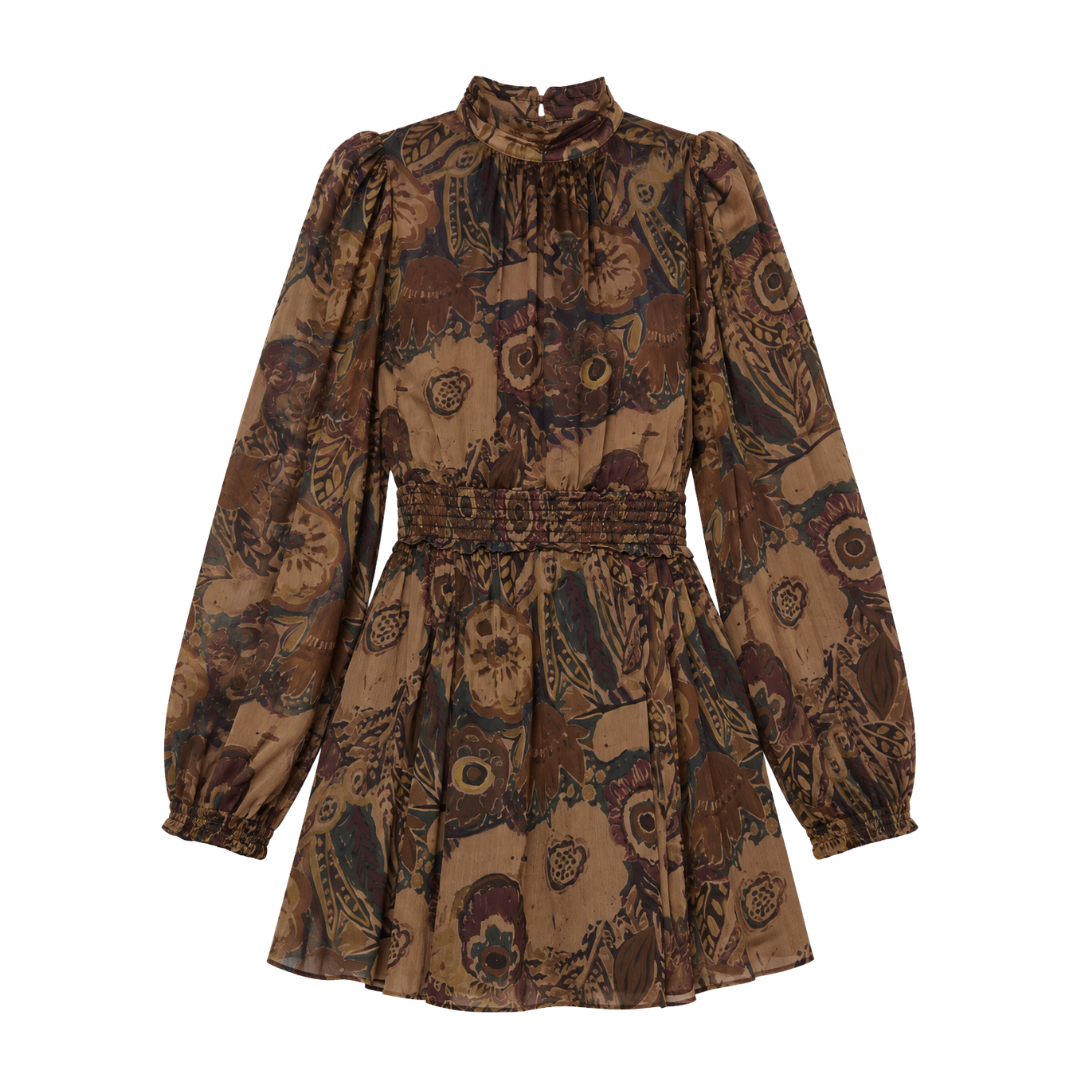 Floral Long Sleeve Minidress
