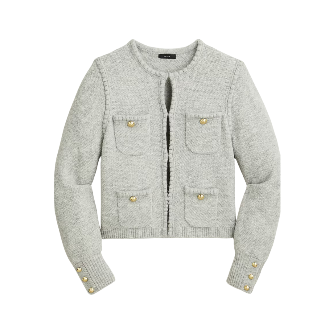 Odette sweater lady jacket in grey