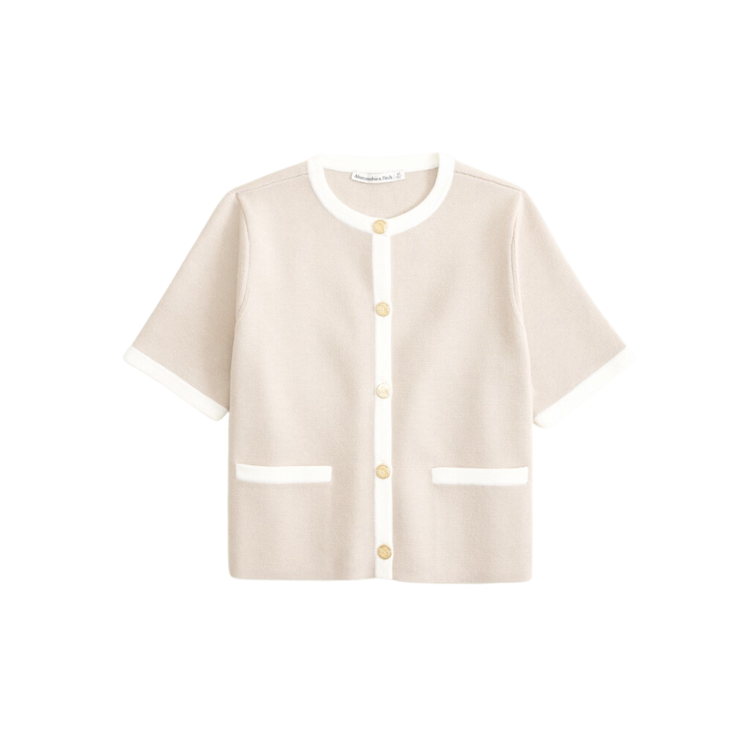 LuxeLoft Short-Sleeve Cardigan