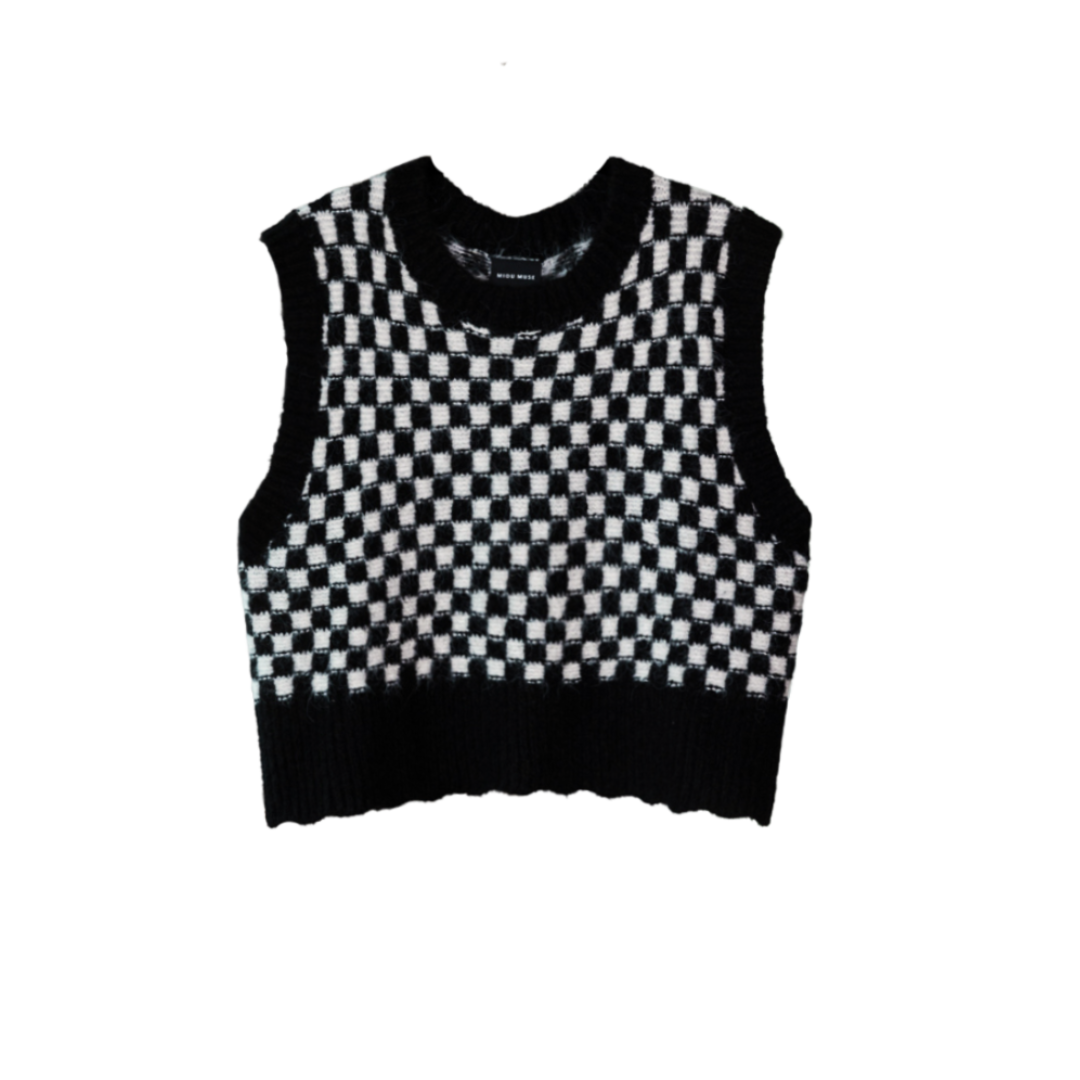 Checkerboard Sweater vest