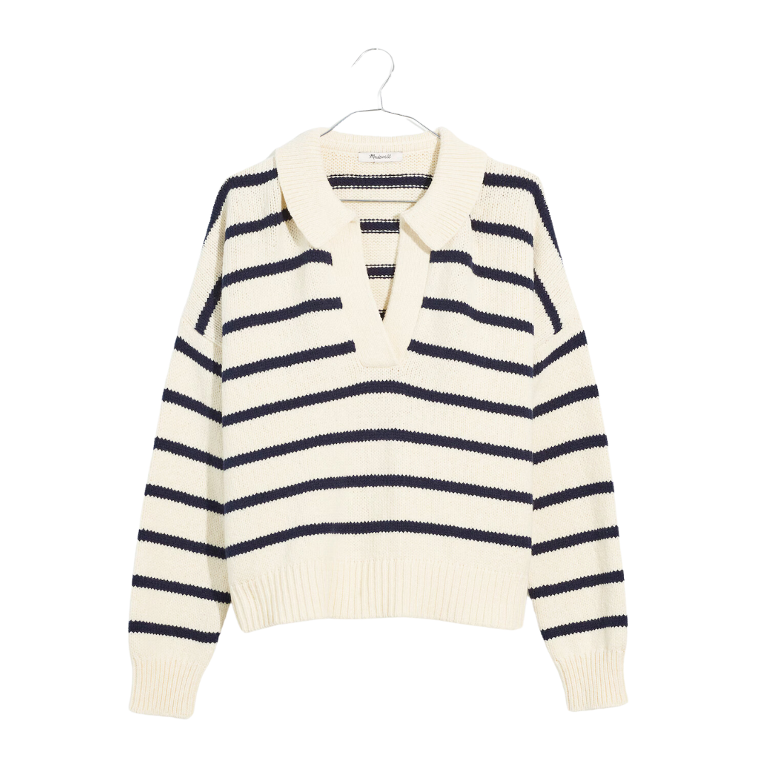 Dedham Polo Sweater in Stripe