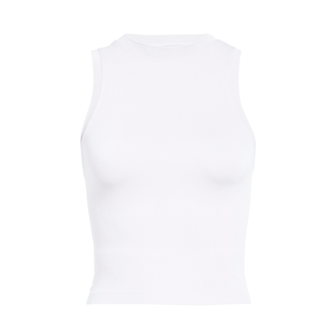 Seamless Crewneck Tank in white