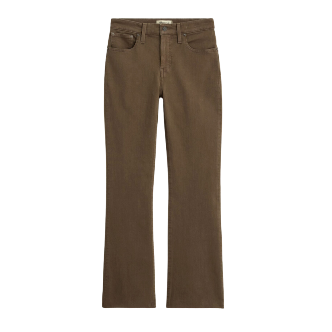 Kick Out Crop Jeans in Driftwood Brown