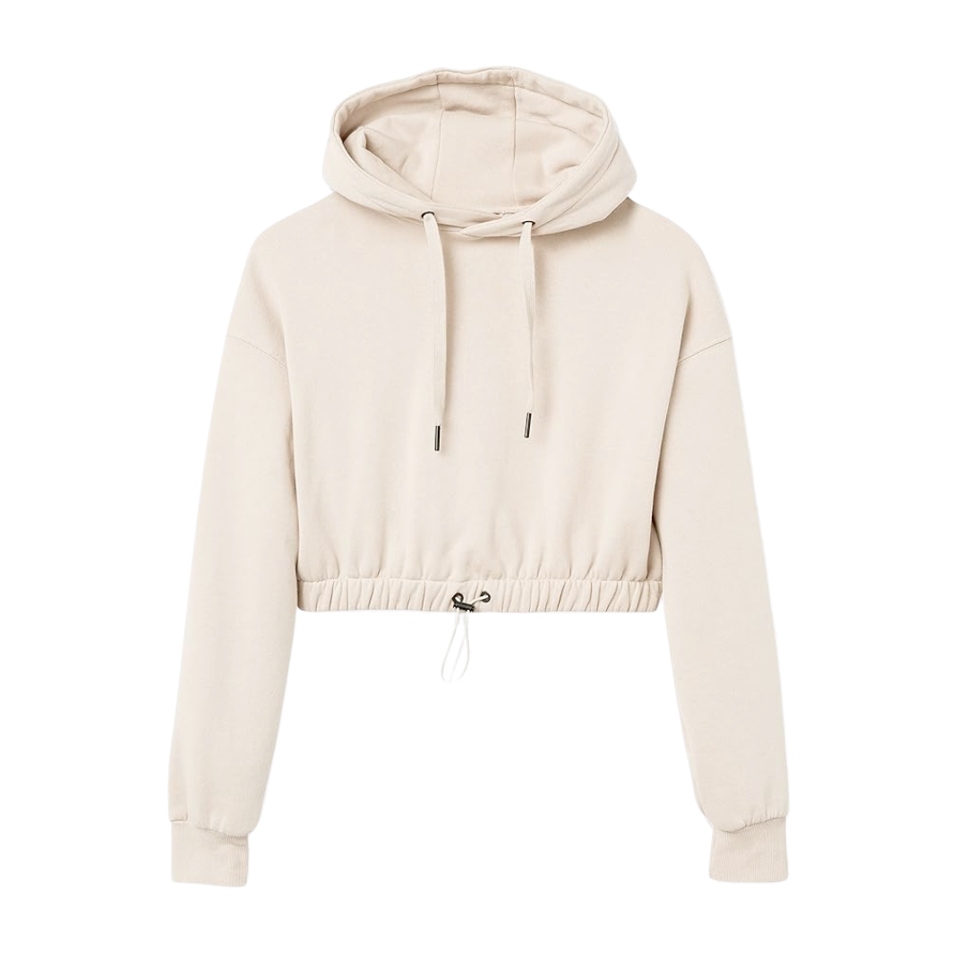 Cropped Hoodie Sweatshirt