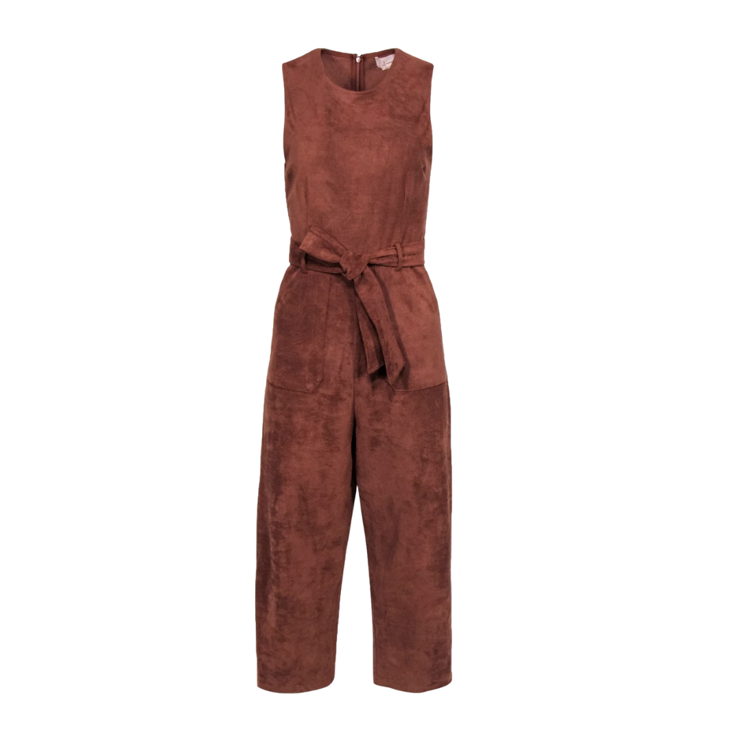 Suede Jumpsuit