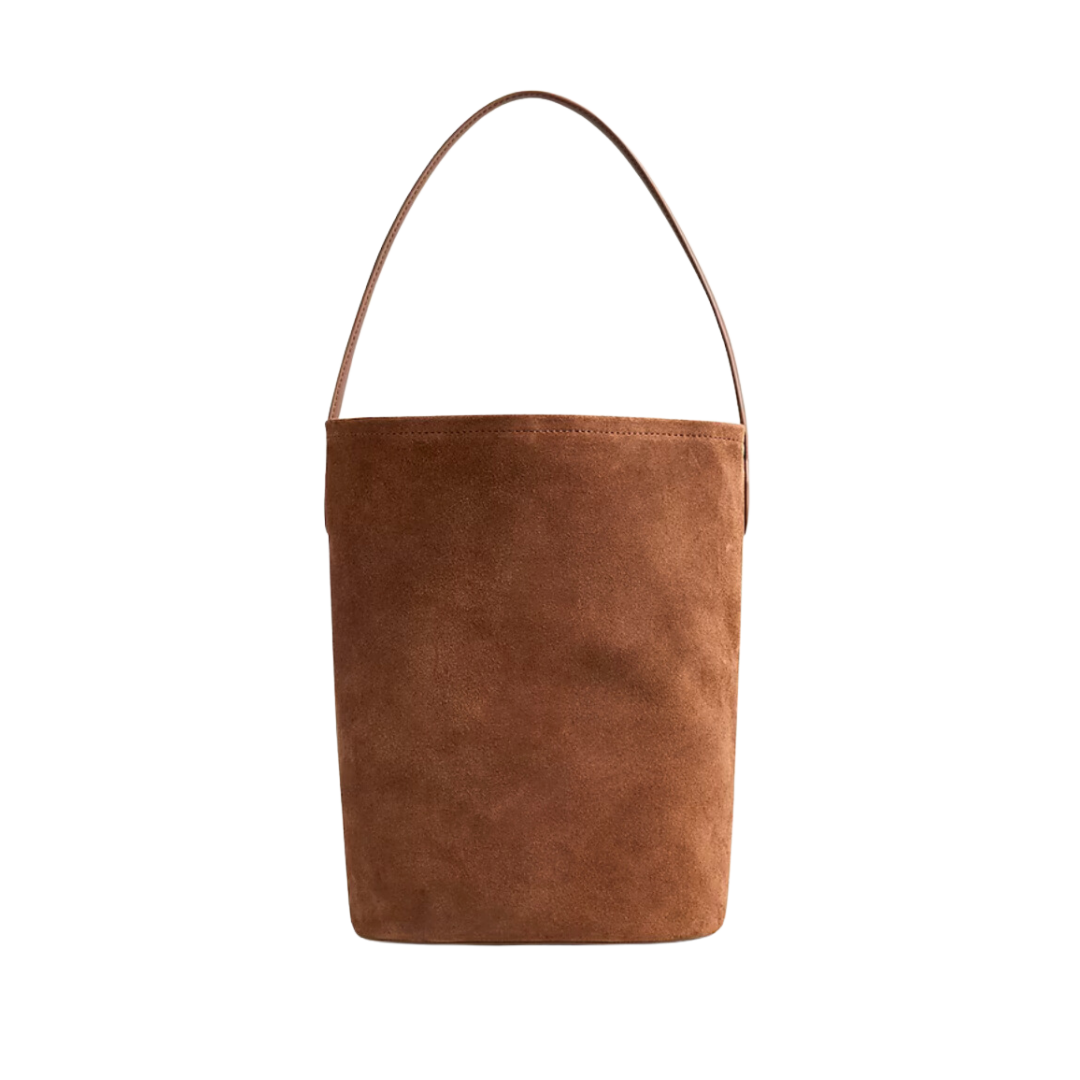 Berkeley bucket bag in leather and suede