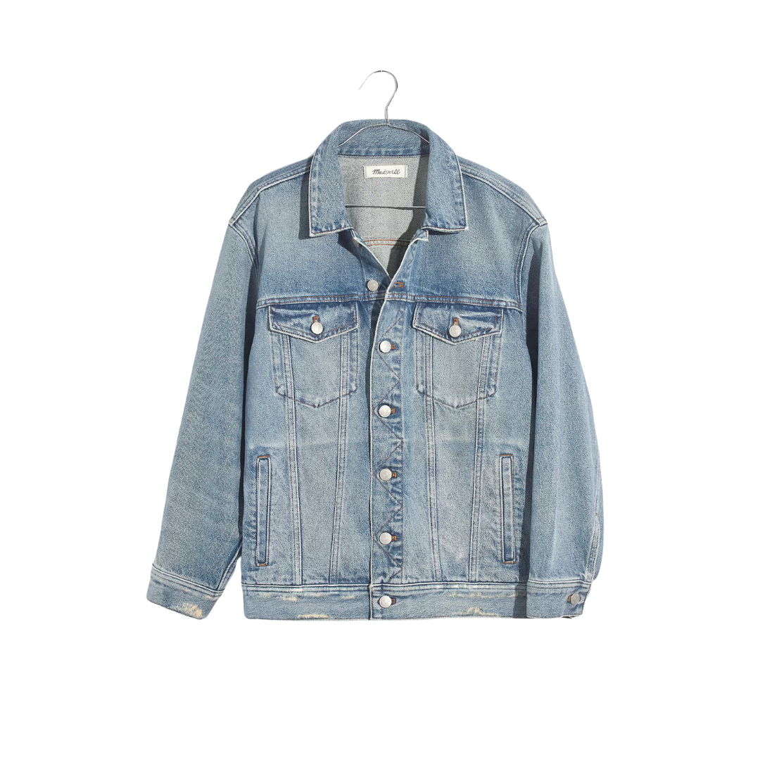 The Oversized Trucker Jean Jacket in Akenside Wash