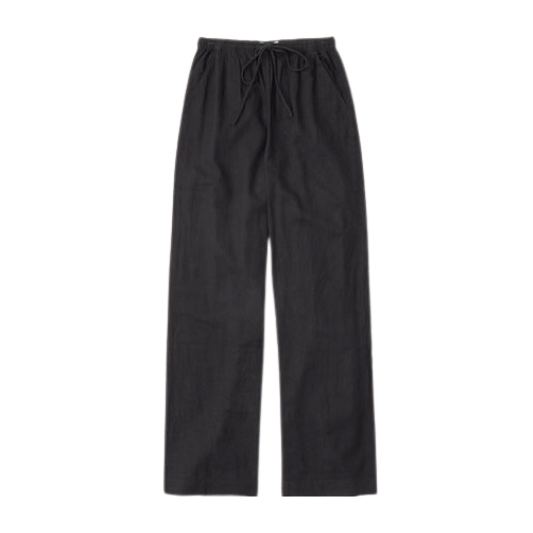 Linen-Blend Pull-On Pant