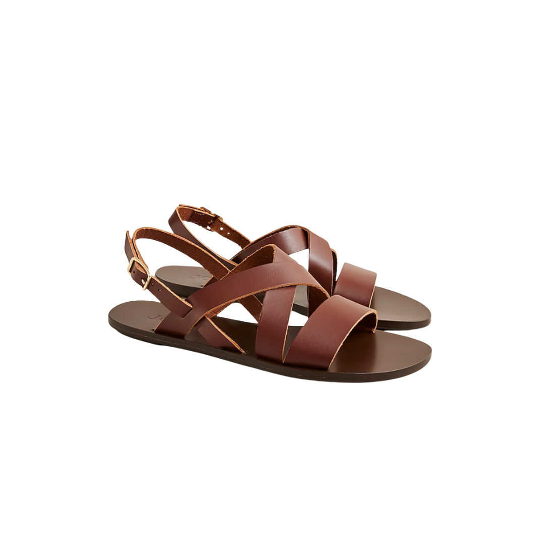 Carsen made-in-Italy slingback sandals in leather