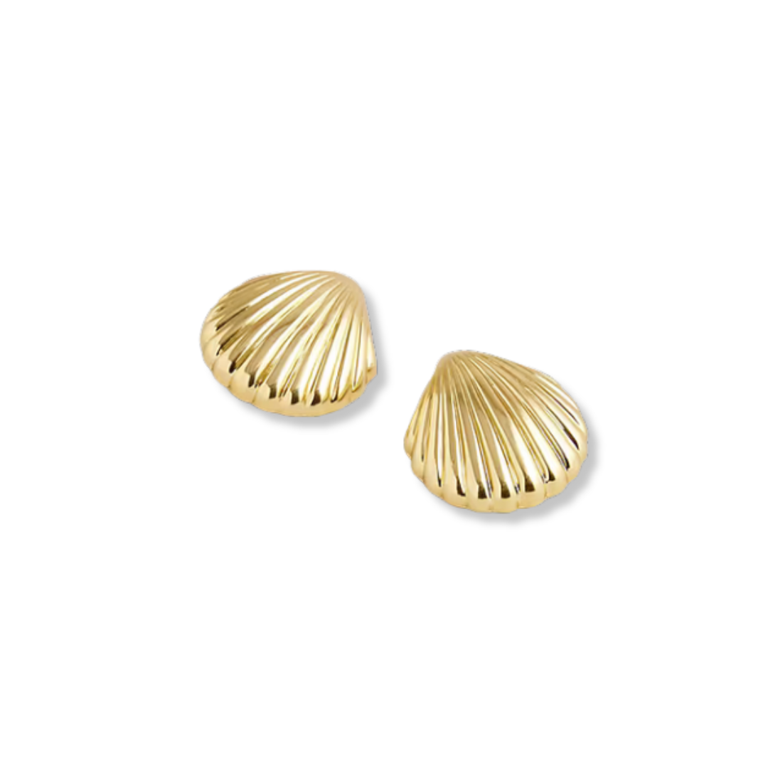 Metallic Shell Earrings