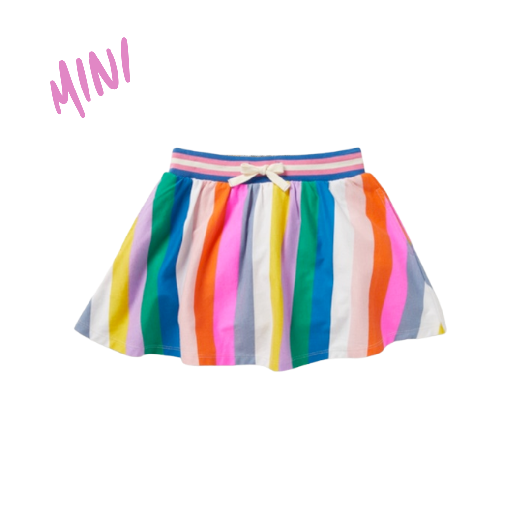 Rainbow Jersey Twirl Skirt
