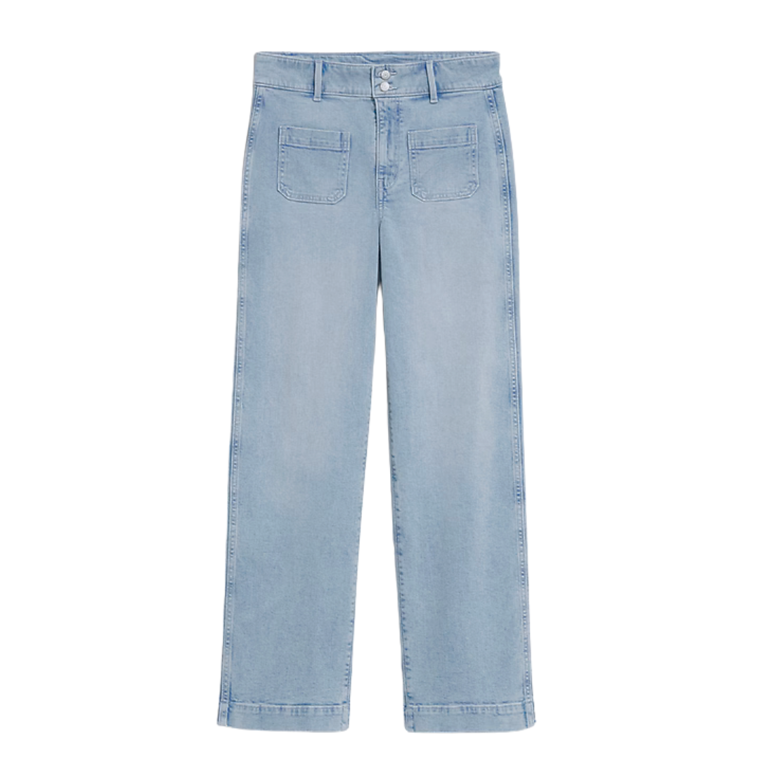 High-Waisted Baggy Wide-Leg Trouser Jeans