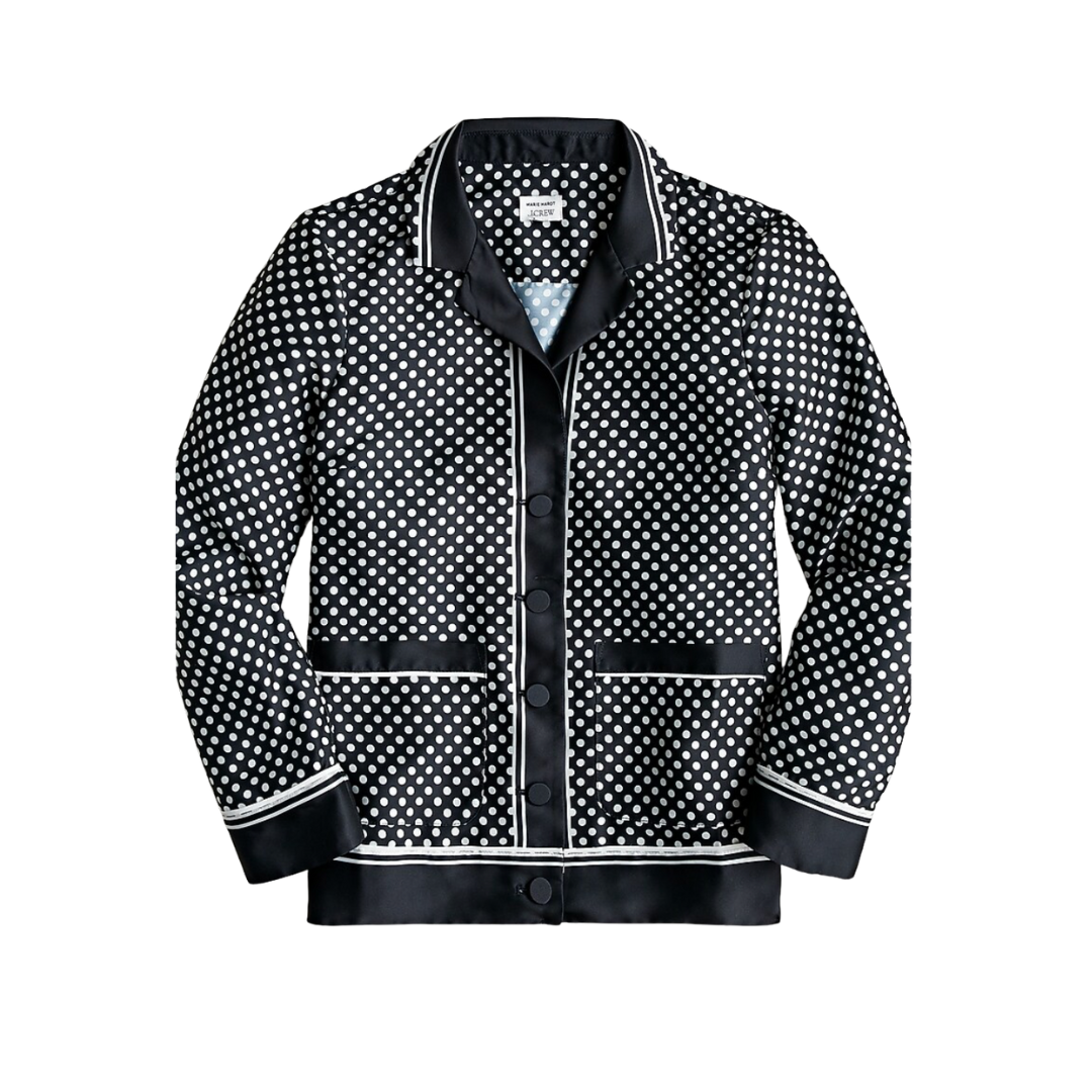 Marie Marot X J.Crew drapey twill shirt