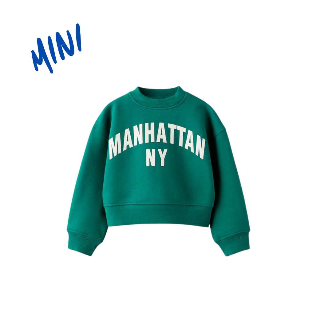 Manhattan NY Cropped Sweatshirt