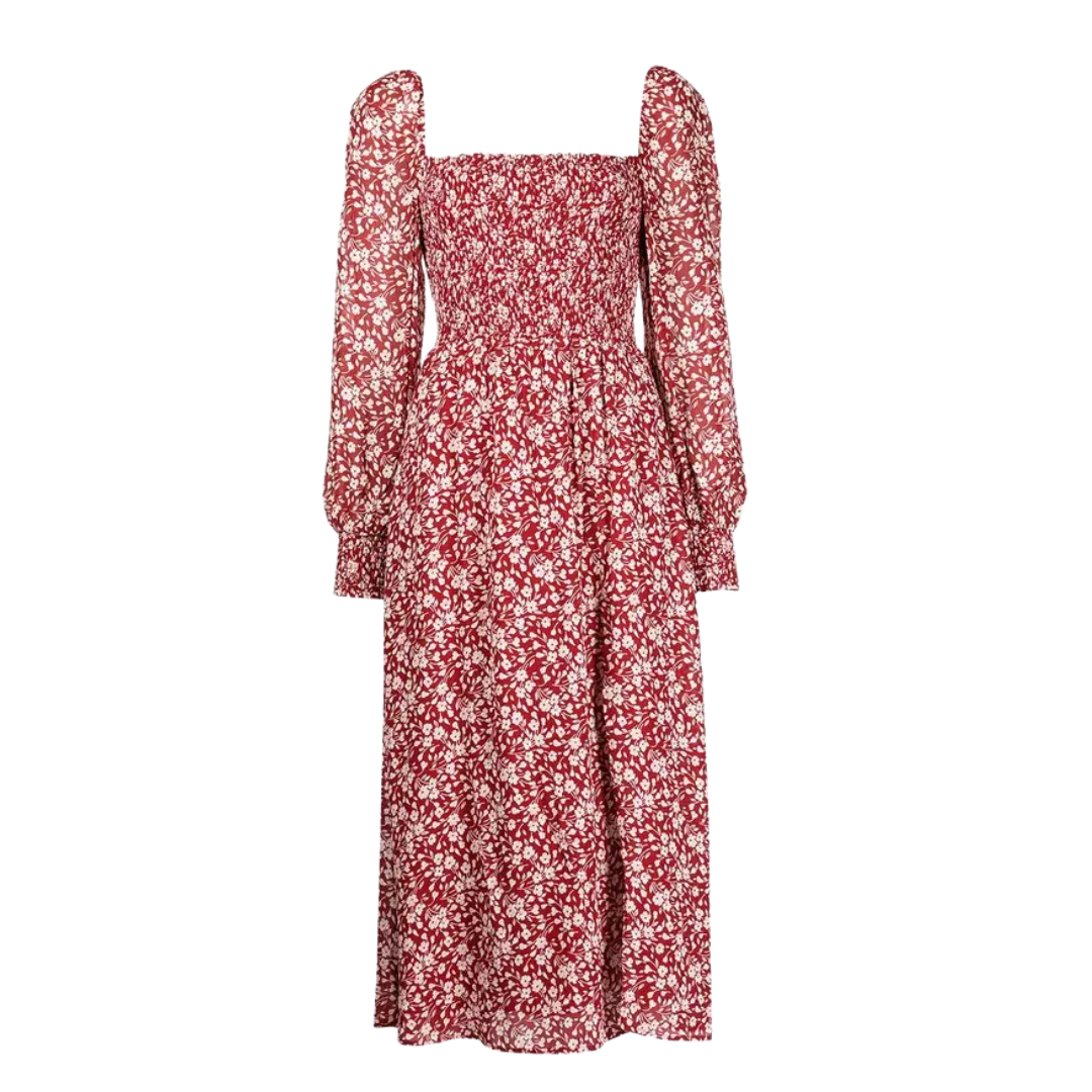 Cello Long Sleeve Midi Dress