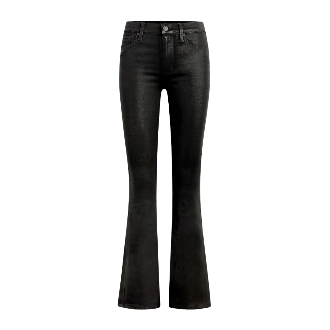 Barbara Coated High Waist Bootcut Jeans