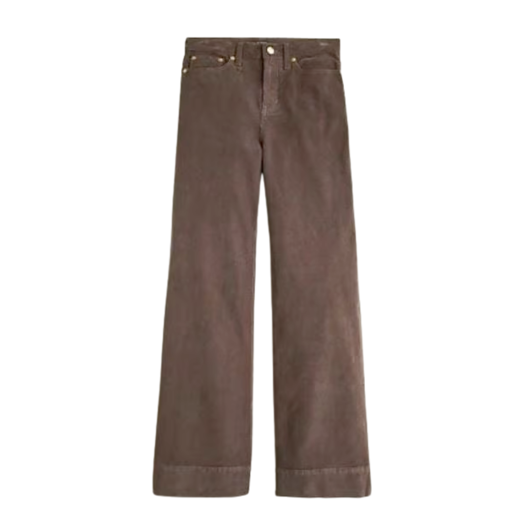 Wide-leg corduroy trouser